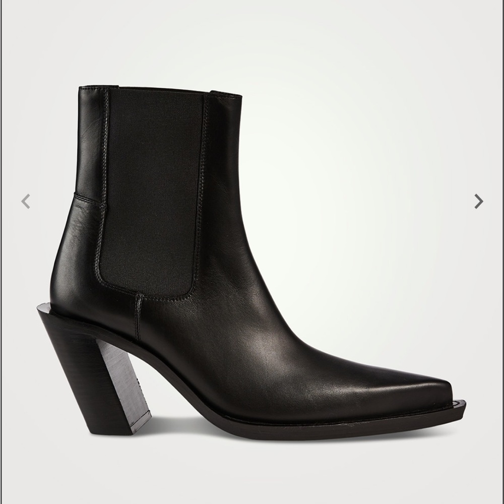 Acne Leather Angled-Heel Chelsea Boots *Never Worn*